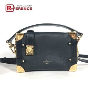 Louis Vuitton Bag Side Trunk Crossbody Handbag Leather Noir Black